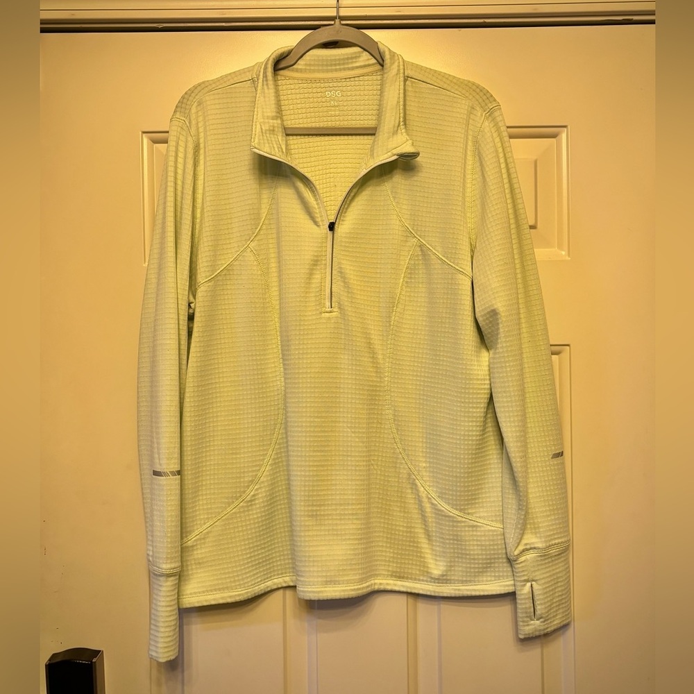 Light Green Quarter-Zip Pullover